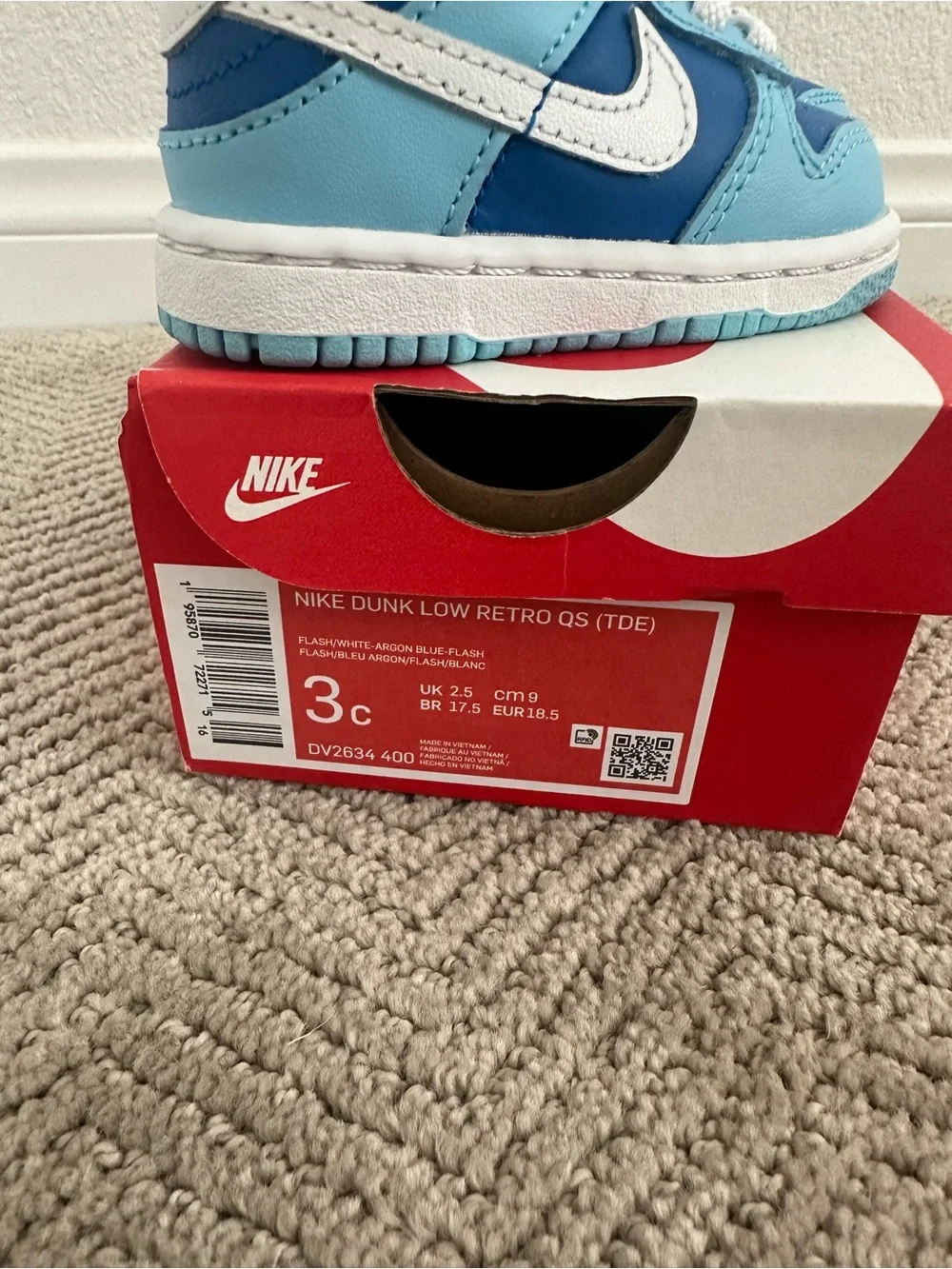 Nike baby size